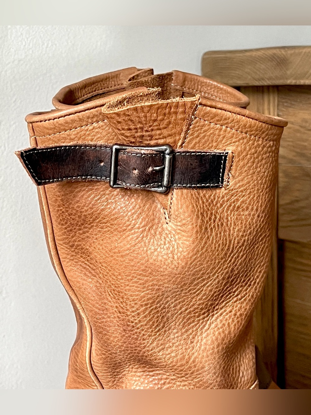 🔴SALE🔴 Freebird by Steven Rip Leather Harness Buckle Mid Calf Motorcycle Boots - Picture 7 of 13
